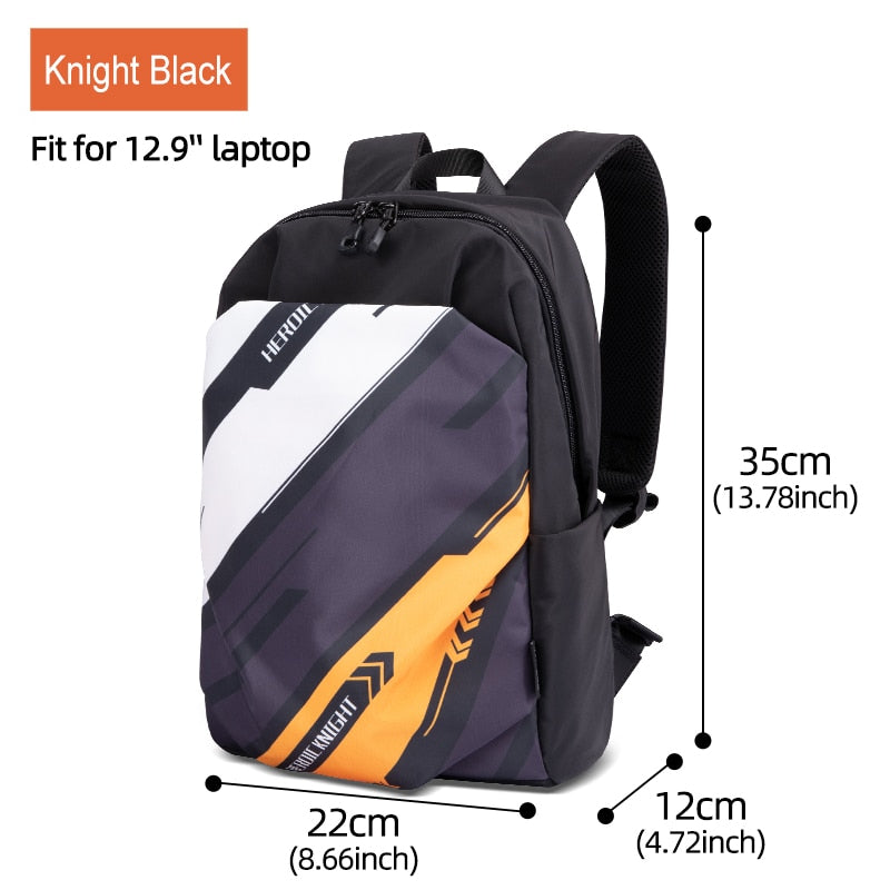 Heroic Knight Mini Popular Backback for Men 12.9 Inch Ipad Waterproof Light Weight Bag Short Trip Travel Sports Backpack Women