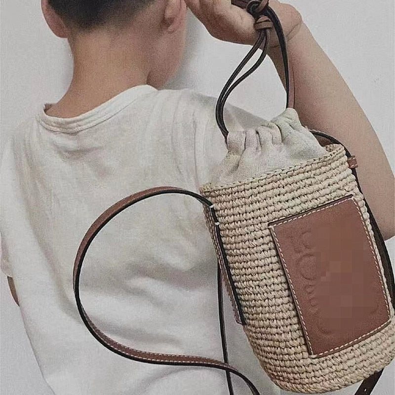 Women Bag The Same Style Shoulder Messenger Bags Vacation Woven Female Bag Beach Bag Designer Female Bag