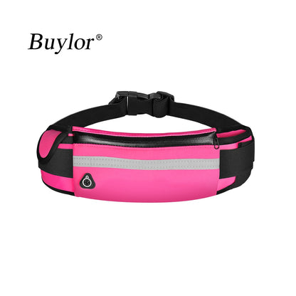 Buylor Sports Waist Pack Women Men Running Belt Waist Bag Waterproof Fanny Pack Wallet Men Pouch Belt Portable Phone Holder Gym