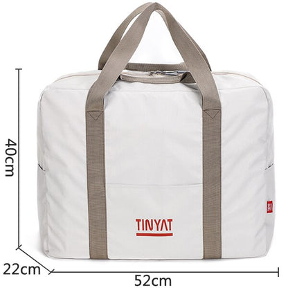 TINYAT Male Men Travel Bag Folding Bag Protable Molle Women Tote Waterproof Nylon Casual Travel Duffel Bag Black luggage T-306