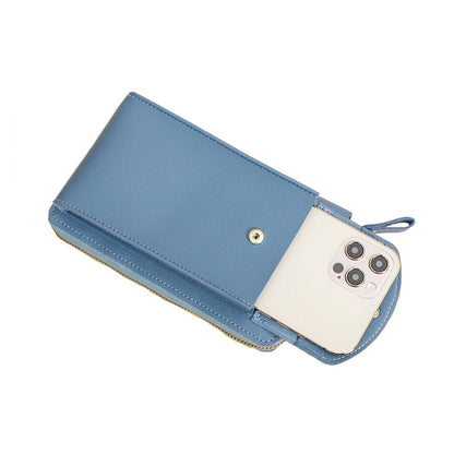 Women&#39;s Wallet Diagonal PU Multifunctional Mobile Phone Clutch Bag Ladies Purse Large Capacity Travel Card Holder Passport Cover