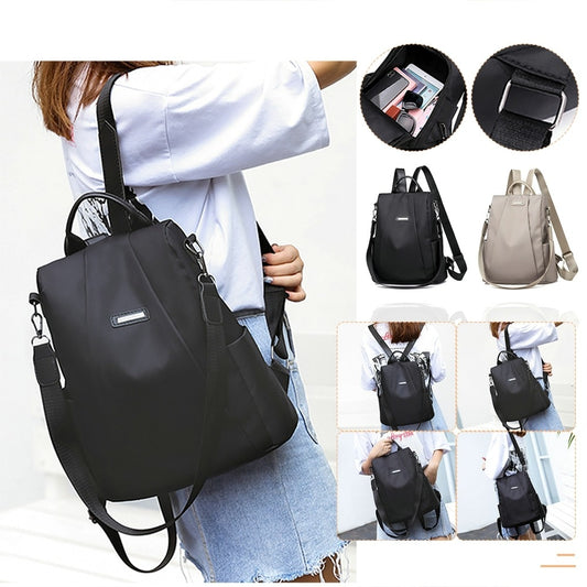 Women  Anti-theft Travel Backpack Portable Waterproof Schoolbag Girls Casual Nylon Lager Capacity Shoulder Bag Ladies Fashion