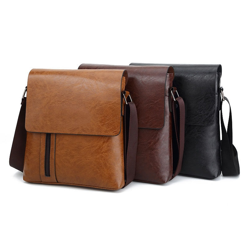 Men&#39;s single shoulder bag men&#39;s messenger bag vertical leisure business bag