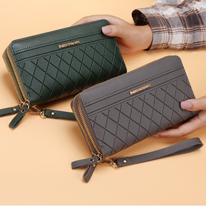 Long Women&#39;s Wallet Female Purses Tassel Coin Card Holder Pu Leather Clutch Money Bag