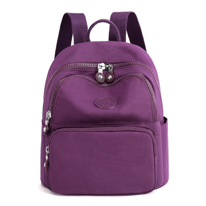 Solid Color Casual Ladies Travel Bags Multifunctional Women Backpack High Quality Nylon Women&#39;s Shoulder Bag Mochilas De Mujer