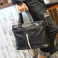 Xiao.P Brand Men PU Leather Handbags Totes Square Briefcase Crossbody Bag Laptop Bag Casual Single Shoulder Bag Business Package