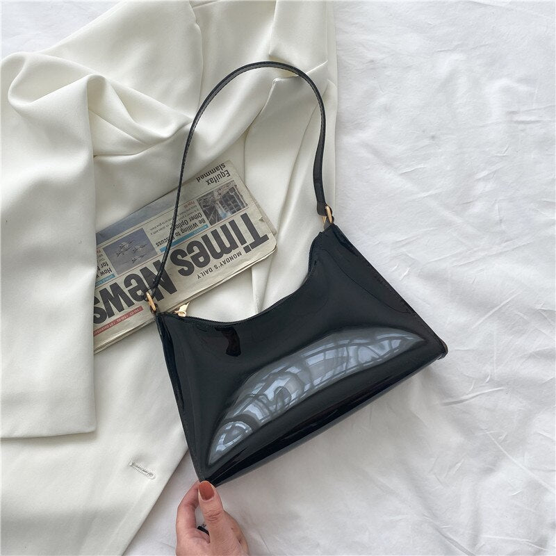 Summer Women&#39;s Transparent Jelly Bag Female Hobos Beach Shoulder Bags Candy Color Ladies Underarm Bag Hot Girls Purse Handbags