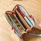 Women Long Three Color Patchwork Wallets Female Hit Color Tassel Zipper Coin Purses Fashion Card Holder Clutch Phone Bag