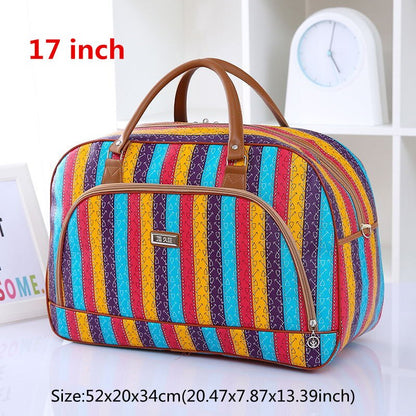 High Capacity Travel Tote Bag Woman Weekend Overnight Short Excursion Clothes Cosmetic Duffle Organizer Luggage Pouch Supplies