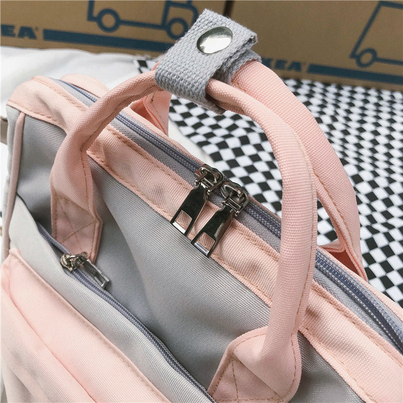 Backpacks For School Teenagers Girls Cute Ring Bag Designer Travel Laptop Backpack Women Notebook Back Pack Patchwork Bagpack