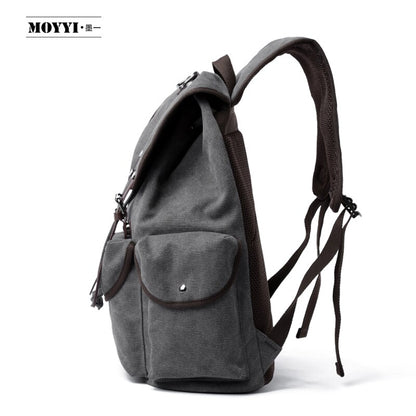 MOYYI Retro  Backpack 15 inch Laptop Men&#39;s Trend School Student School Bags Casual Simple Travel Tackpack Women&#39;s Bags