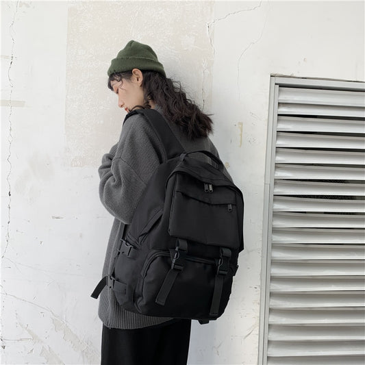 Black Backpack New Trend Female Backpack Fashion Women Backpack Waterproof Large School Bag Teenage Girls Student Shoulder Bags