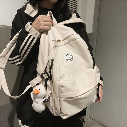 Female Simple Couple Backpack Men Women School Backpacks for Teens Harajuku Girls 14inch Laptop School Bags Korean Bookbag