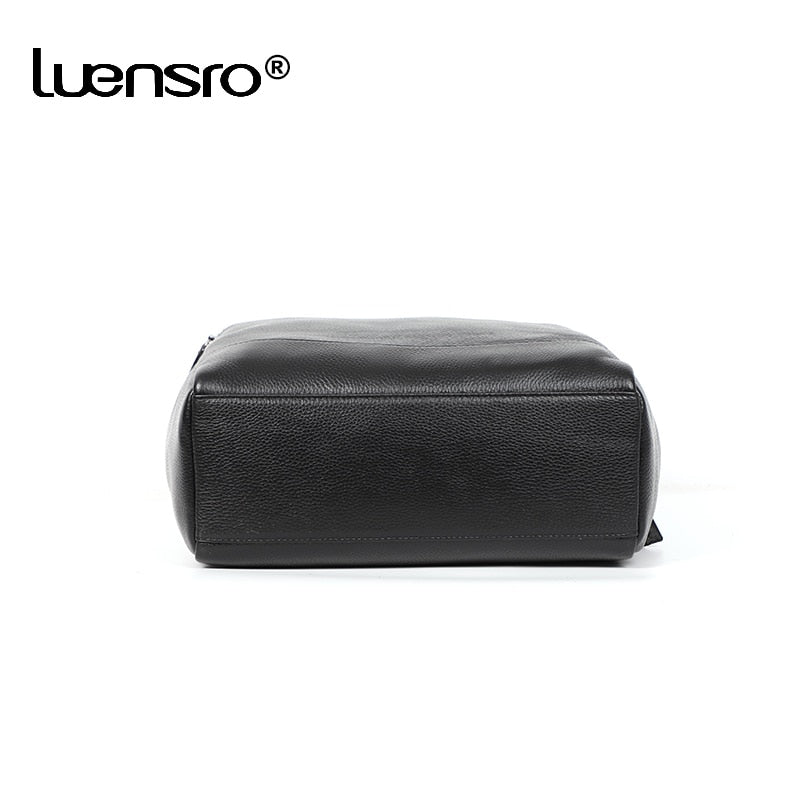 100% Genuine Leather Backpack Men Fashion Large Capacity Shoolbag For Teenager Cowhide Leather Laptop Backpack Men Notebook Bag