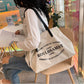 Fashion All-match Canvas Bag Women Large Shopping Bag Letter Canvas Shoulder Bags Female Handbag Casual Tote Bags Letter Handbag
