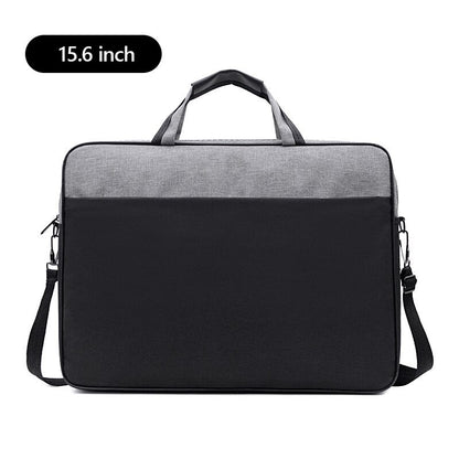 Waterproof Men Women Briefcase 15.6 17 inch Laptop Bag A4 Documents Pouch Phone Handbag Office Business Travel Organizer X89C