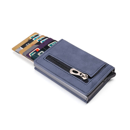 RFID  Top Pu Leather Wallet  Multifunction Magnet Wallet  Men &amp; Women Credit Card Holder with Note Compartment &amp; Coin Pocket