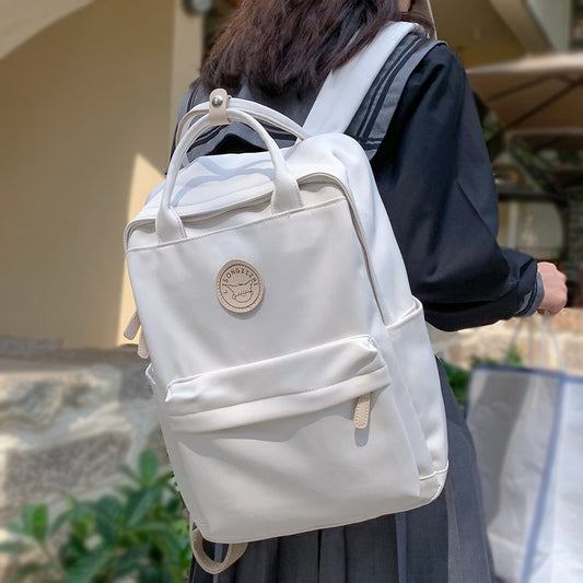 Cool Student Female Fashion Backpack Waterproof Cute Women School Bag Lady Laptop White Book Kawaii Girl College Backpack Travel