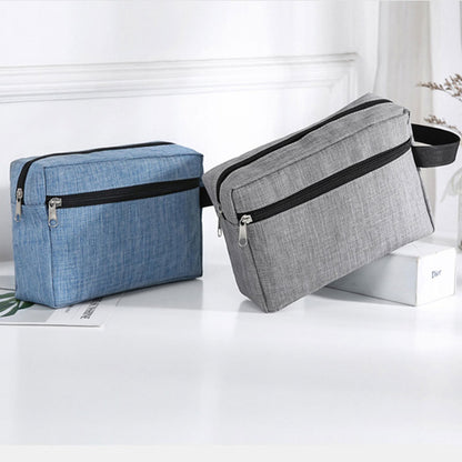 Travel Waterproof Oxford Cloth Toiletry Wash Storage Hand Bag Women Men Large Shaving Case Portable Shower Makeup Bag Handbag