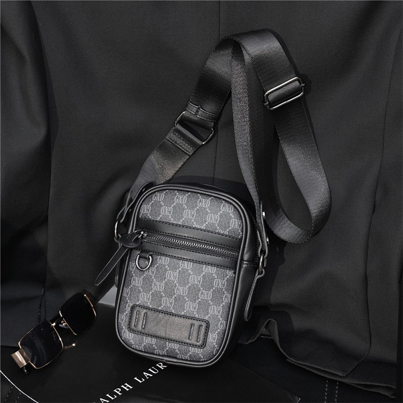 Luxury Lattice Crossbody Bags Men Shoulder Bag Men&#39;s Messenger Bag Multi-function Travel Small Camera Bag Phone Bag Handbags