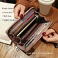 Long Lady Wallet Female Purses Soft PU Leather Mobile Phone wallet For Women Large Capacity Luxury Elegant Zipper Clutch