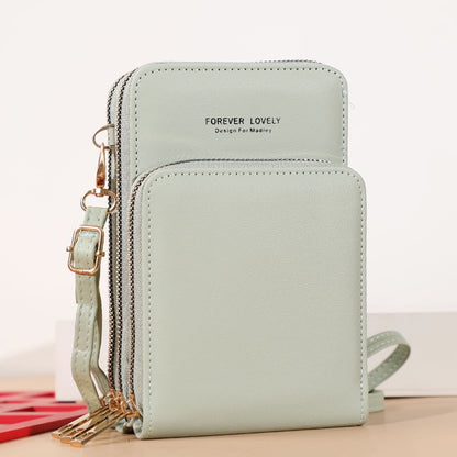 Touchable Cell Phone Shoulder Bags Women Multi-functional Pocket Mini Crossbody Bag Card Purse Ladies Small Female Messenger Bag