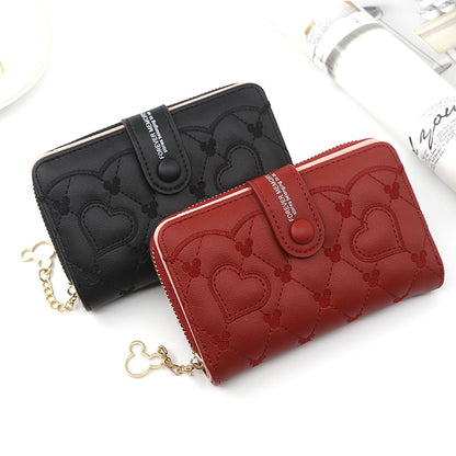 Women Wallet Medium Female Clutch Bag Zipper Coin Money Pocket Ladies Card Holder Purses Designer Womens Short Wallets