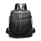 CFUN YA Fashion Backpack Women Genuine Leather Bagpack Anti-Theft Travle Bag Female Travel Shoulder Bag Black Back Bags Mochila