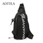AOTTLA Chest Bag Crossbody Backpack Men Waterproof Oxford Cloth Shoulder Bag Women&#39;s Casual Messenger Bag Unisex Small Bag