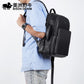 BISON DENIM Genuine Leather Men Backpacks  13.3 inches laptop bag Backpack Men&#39;s Travel Bag N20203-1B