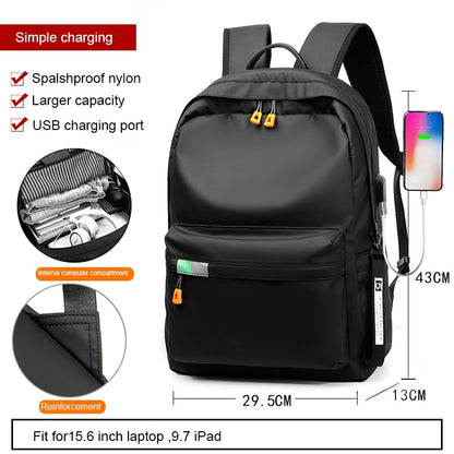 men&amp;#39;s New Arrival 14 15 16 inch Male Mochila for Men Fashion Trend School College Casual Bag Simple Travel Student Backpacks