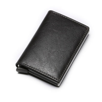 ZOVYVOL Antitheft Men Vintage Credit Card Holder Blocking Rfid Wallet Leather Unisex Security Wallet Leather Women Magic Wallet