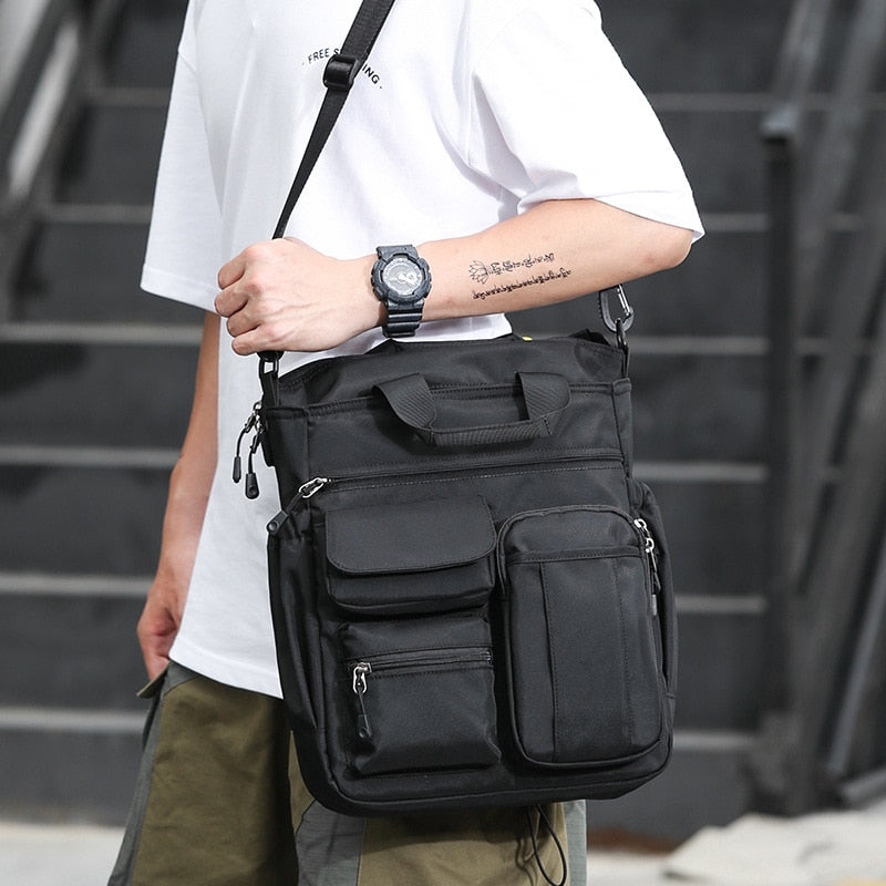 Male Bag Tote-Bag Messenger-Bags Handbag-Capacity Vintage High-Quality Casual Men Casual Men Shoulder Bag