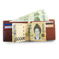 New arrival Slim Men&#39;s Leather Money Clip Wallet With Coin Pocket Bank Card Slots A Metal Clamp Cash Holder Purse For Man