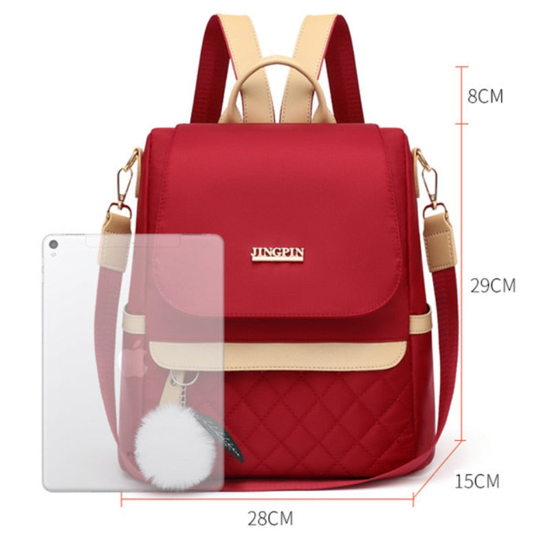 Fashion Mochila Solid Color Women Shopping Backpack Anti-Theft Travel Bag Teenagers School Bags Kawaii Bookbag Bolsa Feminina