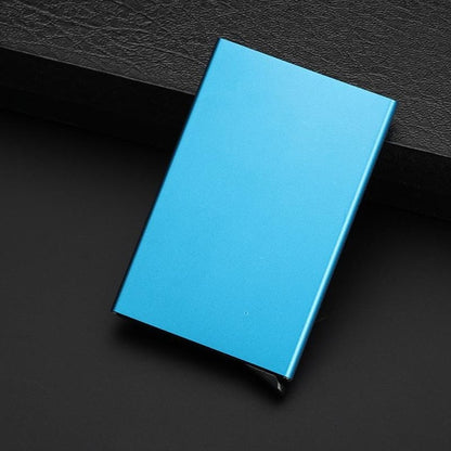 Anti-theft ID Credit Card Holder Minimalist Porte Carte Thin Aluminium Metal Wallets Pocket Case Bank Women Men Credit Card Box