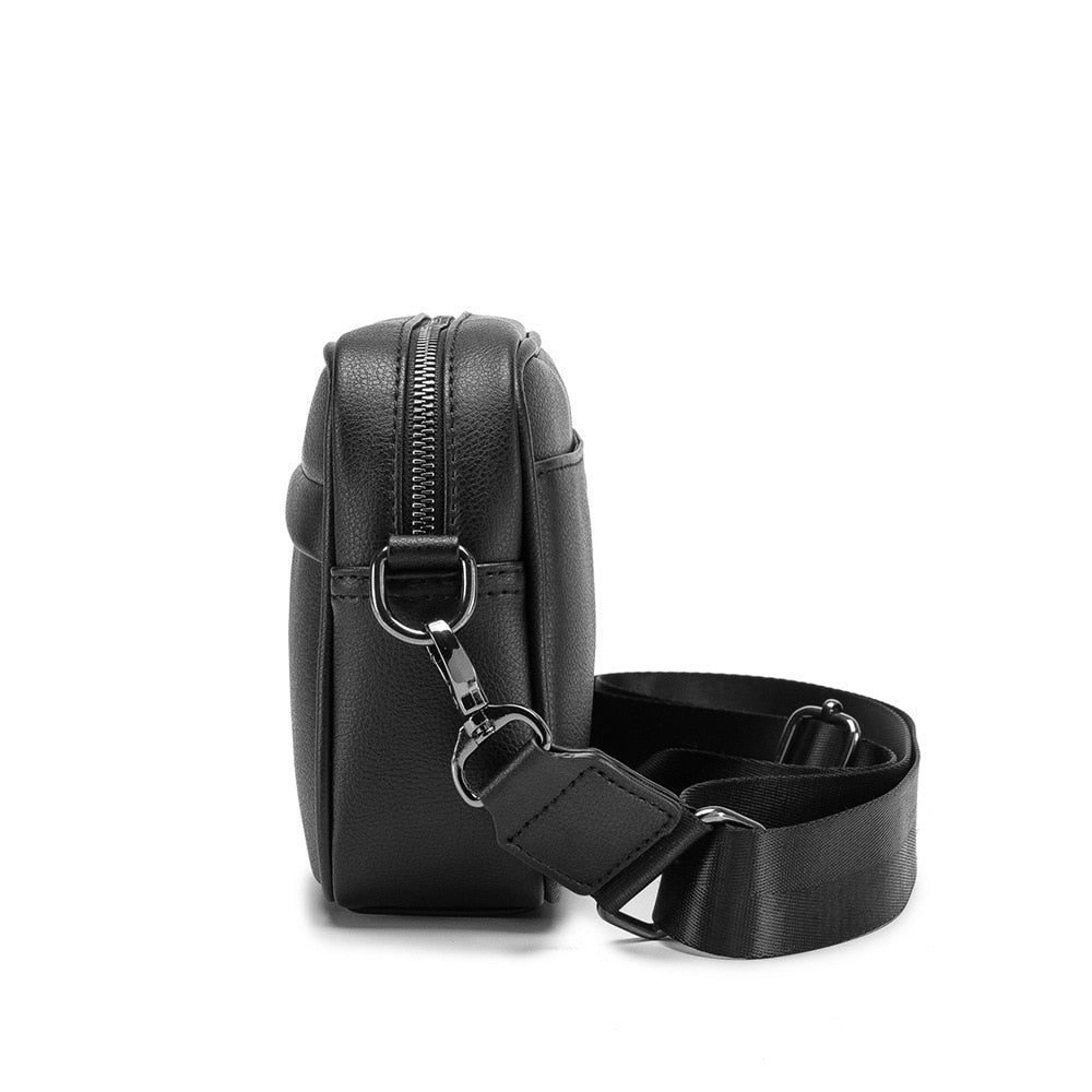 Fashion Men&#39;s Crossbody Messenger Bag Casual Designer Sling Shoulder Bags for Men Multifunction PU Leather Travel Handbags