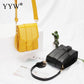 Simple Mobile Phone Bag Cute All-Match One-Shoulder Messenger Small Square Bag Wide Shoulder Strap Small Bag For Woman