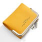 Fashion Solid Color Short Clutch Small Wallets PU Leather Women Coin Purses Ladies Simple Mini Card Holder Travel Wallets Female