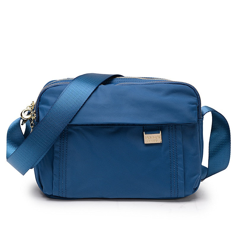 Fouvor Waterproof Nylon Small Zipper Bag Women Simple Wild Canvas Casual Ladies Oxford Shoulder Bag Messenger Bag 6013-06