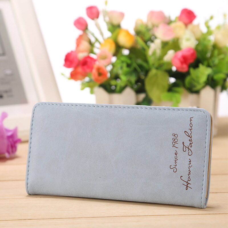 Women&#39;s Wallet Minimalist Thin Pu Leather Letter Fashion Wallet Female Multi-card Clutch Practical Coin Purse Card Bag Money