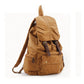 Fashion Vintage Leather military Canvas backpack Men&#39;s backpack school bag drawstring backpack women bagpack male rucksack