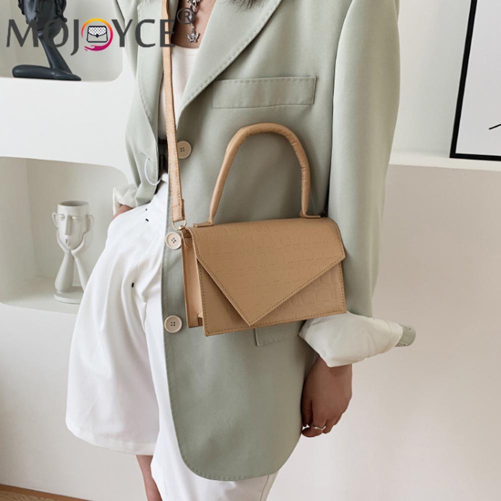 Fashion Women Stone Pattern PU Messenger Bag Casual Ladies Mini Shoulder Girls Brief Flap Women Casual Messenger Bags
