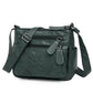 2 Layers Casual Women's Bags New Small Printing Shoulder Crossbody Handbags and Purse Multi-pocket Leather Messenger Sac Bolsa
