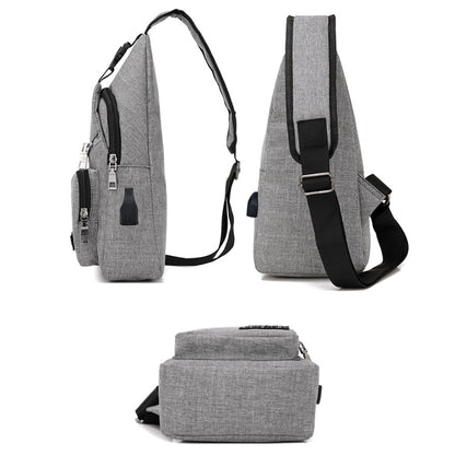 Men Shoulder Bags Nylon Waist Packs Sling Bag Crossbody Outdoor Sport Shoulder Chest Daily Picnic Canvas Messenger Bag Bolsa