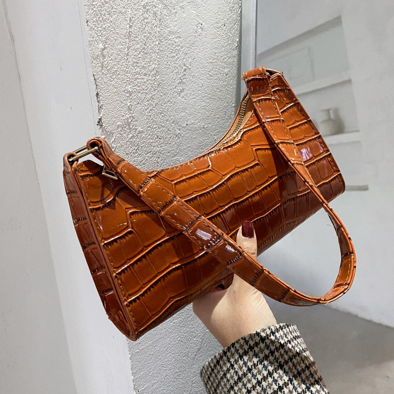 Fashion Exquisite Shopping Bag Retro Casual Women Totes Shoulder Bags Female Leather Solid Color Chain Handbag for Women
