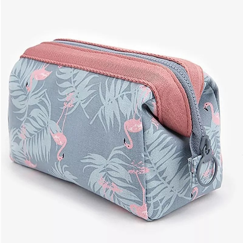 Fashion Cosmetic Bag Portable Solid Color Makeup Bags Toiletries Organizer Multifunction Zipper For Women Waterproof Travel