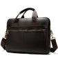 WESTAL Men&#39;s Leather Bags Men Leather Laptop Bag for Document Briefcase for Teens Zip Men&#39;s Business Bag Tote Messenger Bags Man
