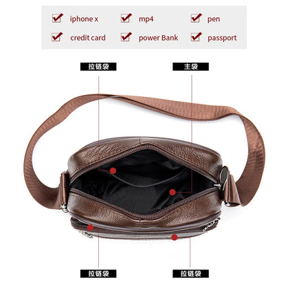 MVA Men&#39;s Bags Genuine Leather Shoulder/Crossbody Bags For Men Messenger Bag Leather Men Handbag Small Casual bandolera hombre