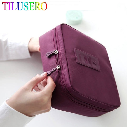 Multifunction travel Cosmetic Bag Women Waterproof Cosmetic MakeUp Bag Travel Organizer Female Storage Make Up Cases